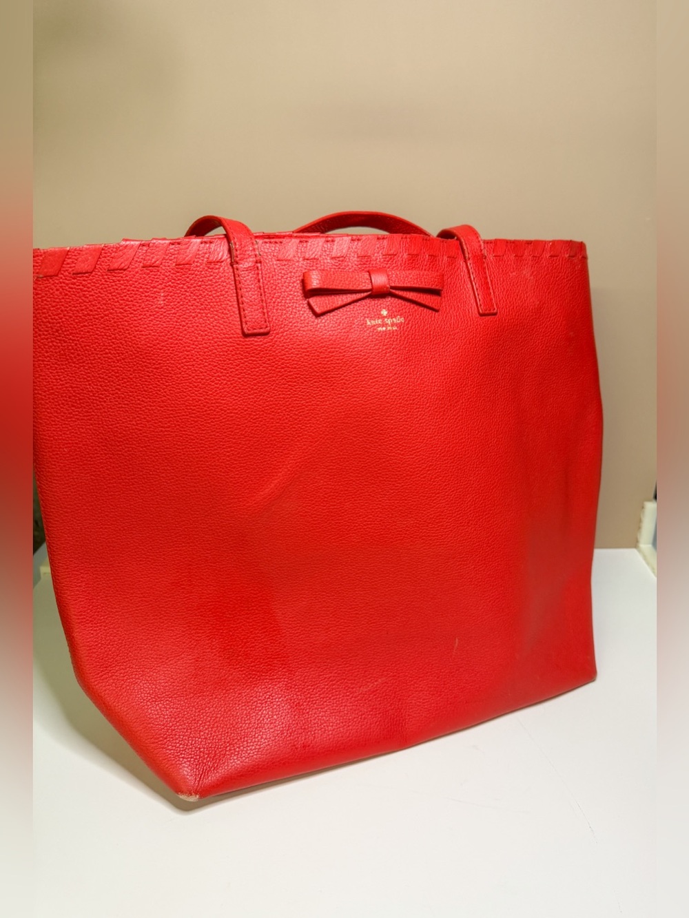 kate spade, orange and pink, Tote bag